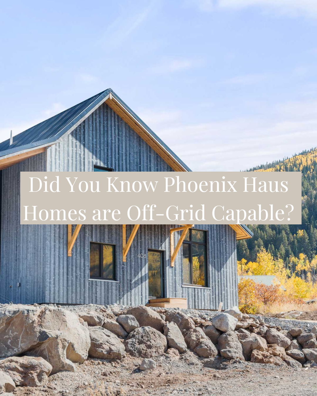 Off-Grid and Sustainable Homes